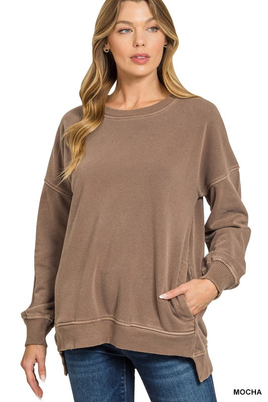 Hi-low Hem Pullover