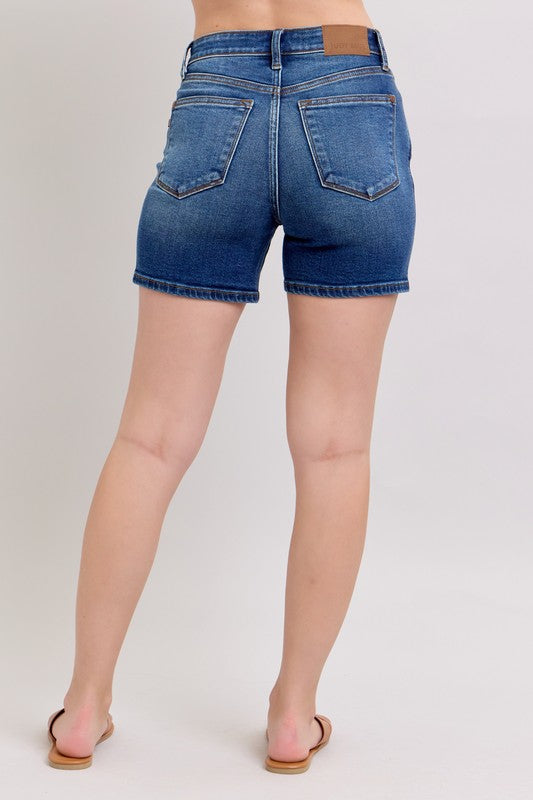 2 Button Mid Length Dad Shorts