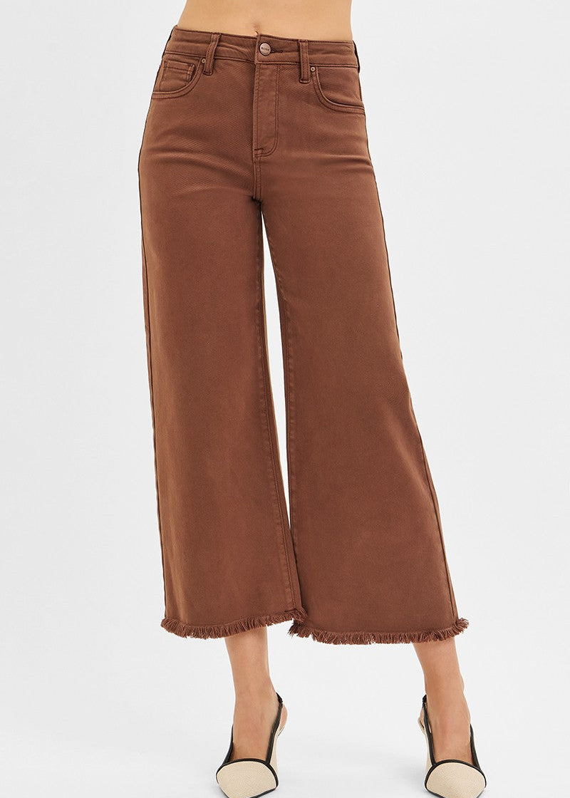TC HR Crop Wide Leg Jeans