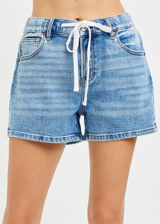 Slouchy Front Tie Detail Shorts