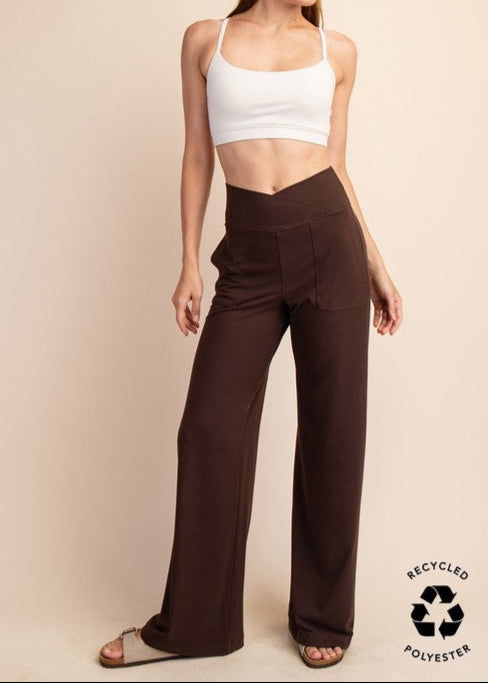 Buttery V Waist Wide Pants