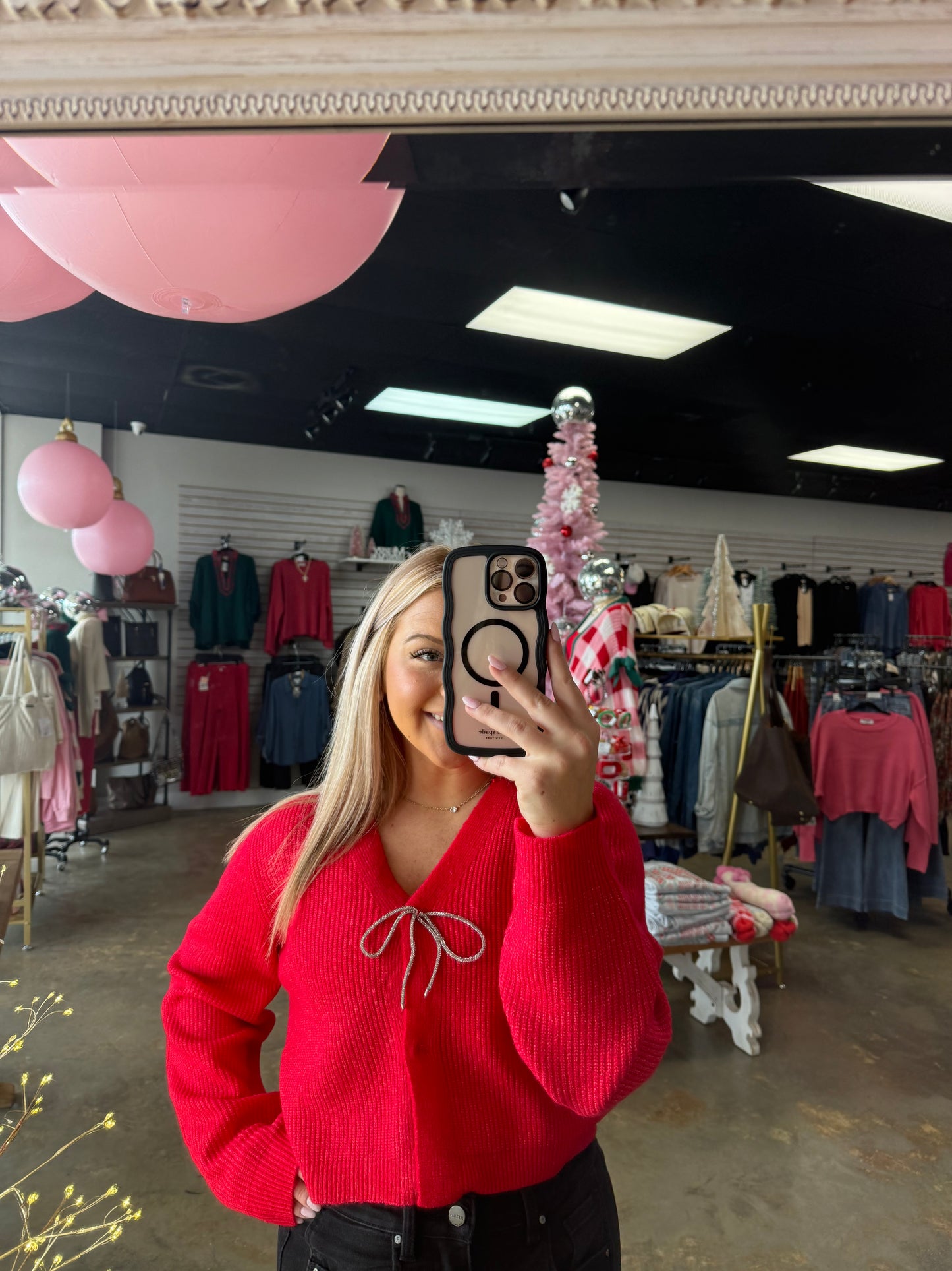 Sparkly Bow Cardigan