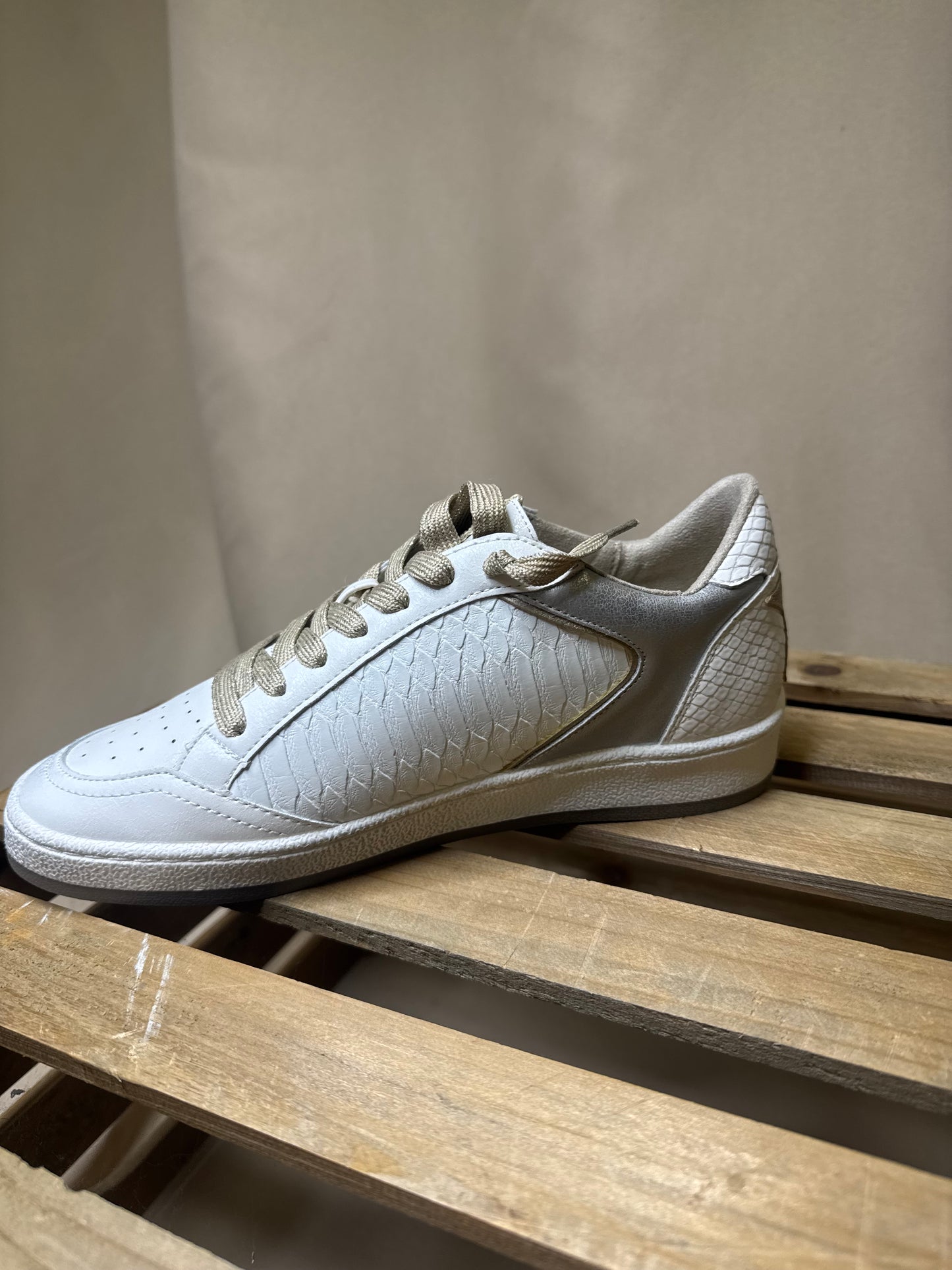 Park White Snake Sneaker