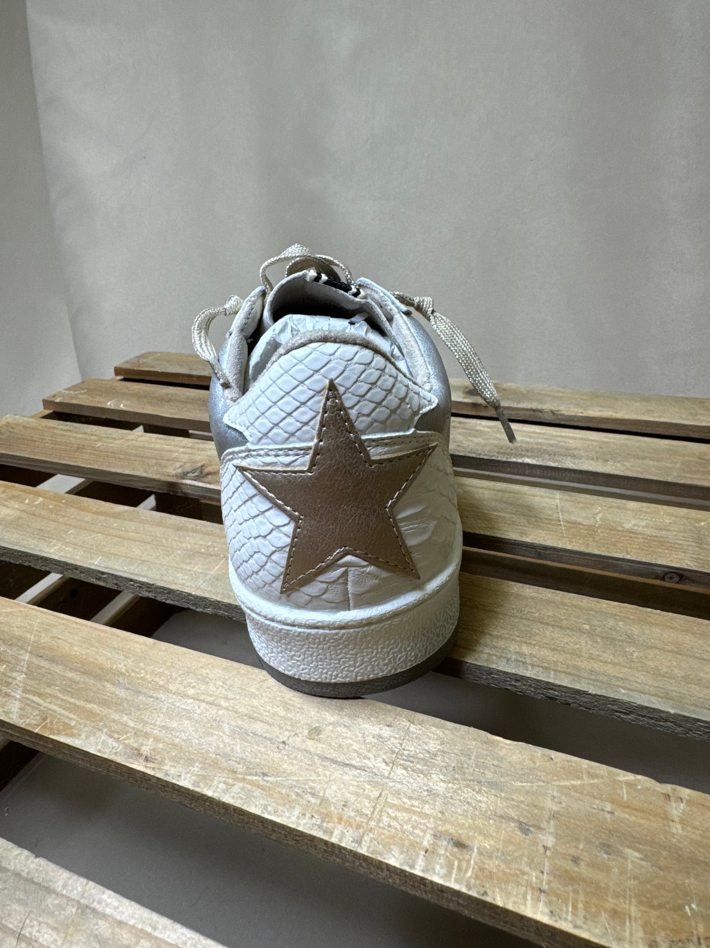 Park White Snake Sneaker