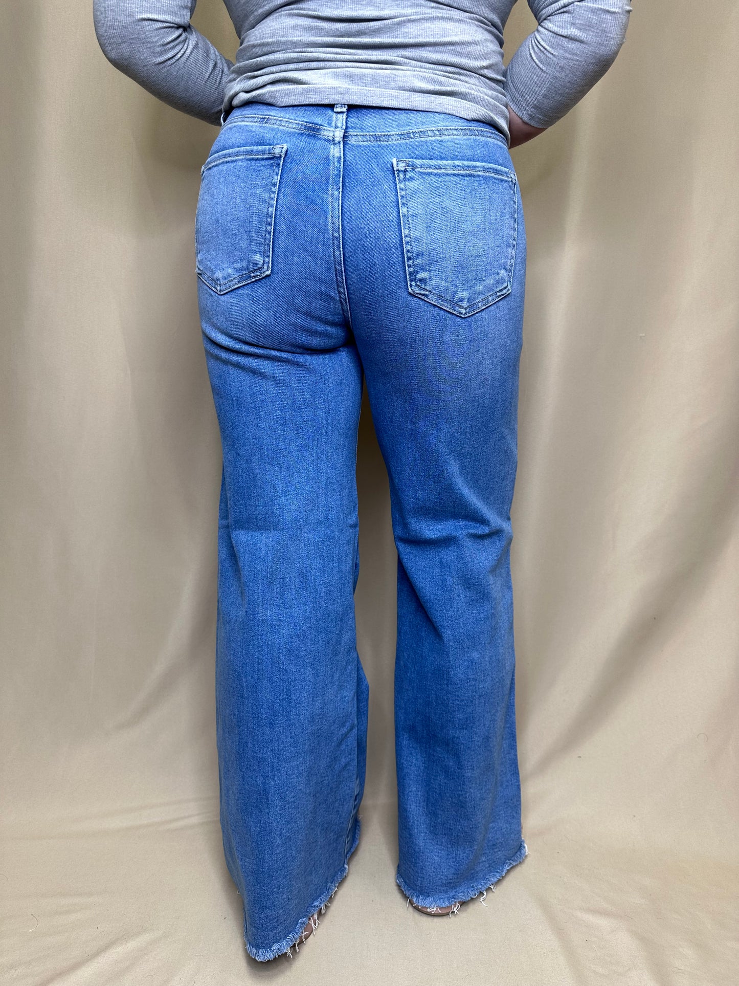 TC Mid Rise Wide Jeans