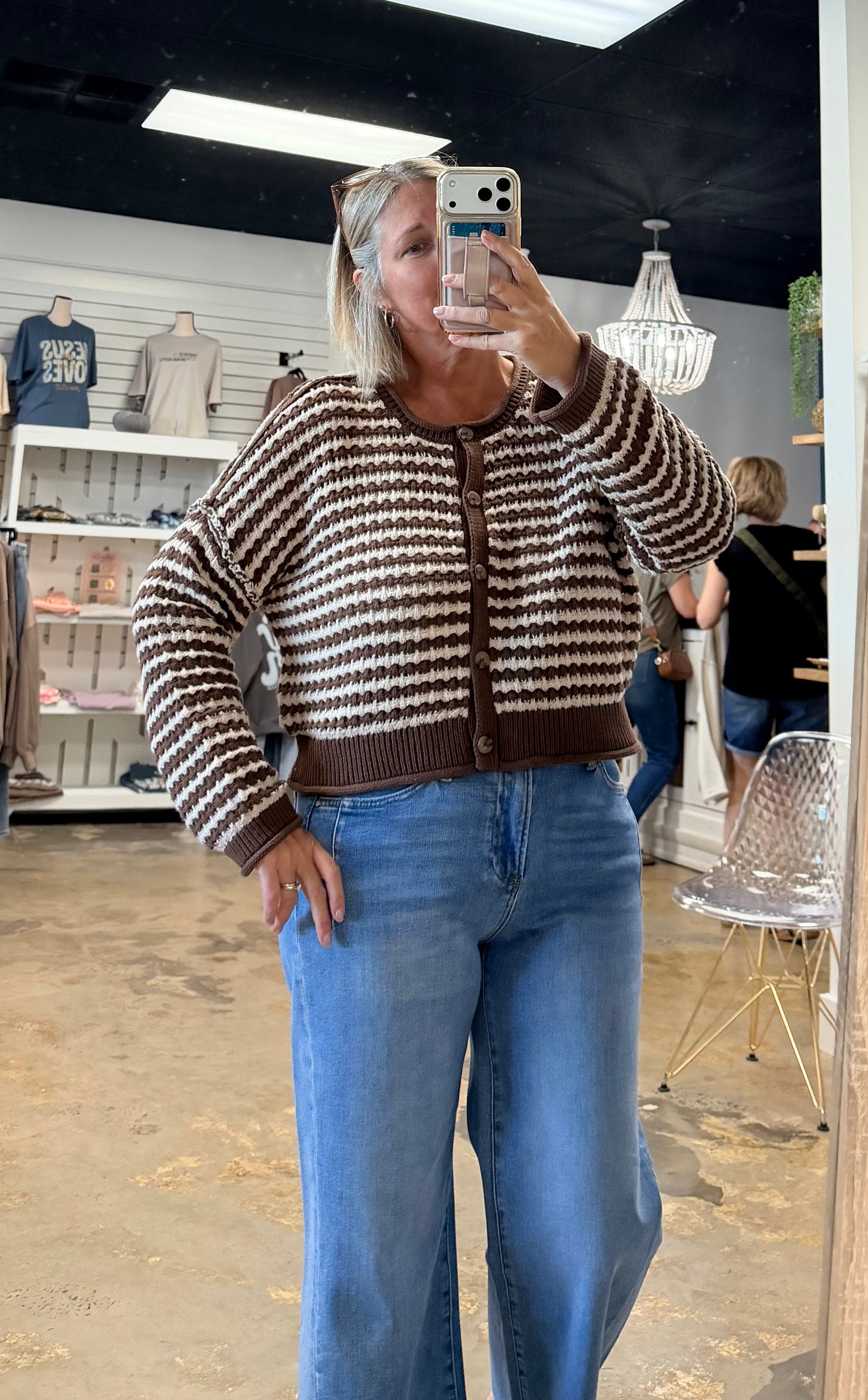 Textured Crochet Cardigan