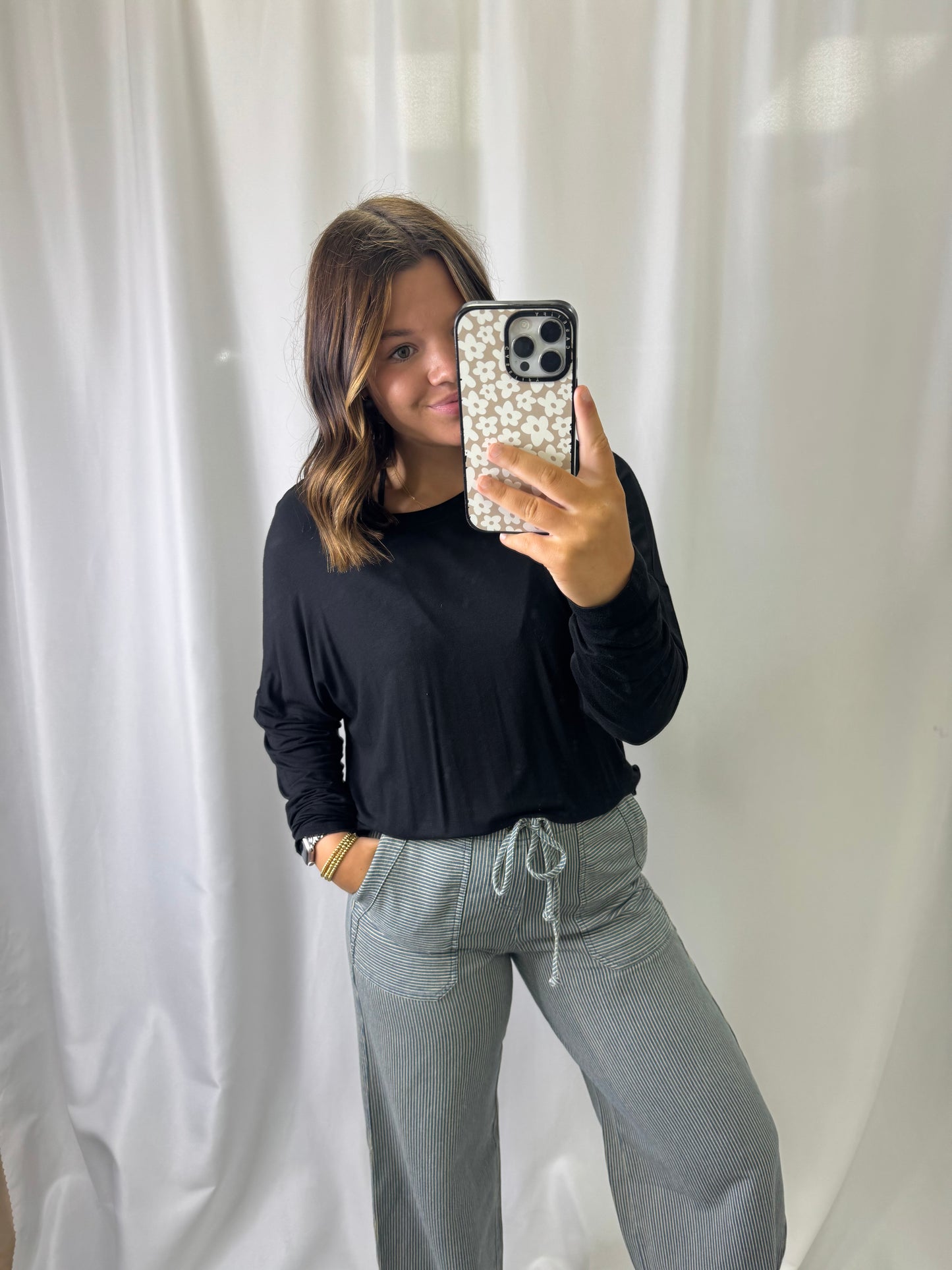 Round Neck Long Sleeve Basic