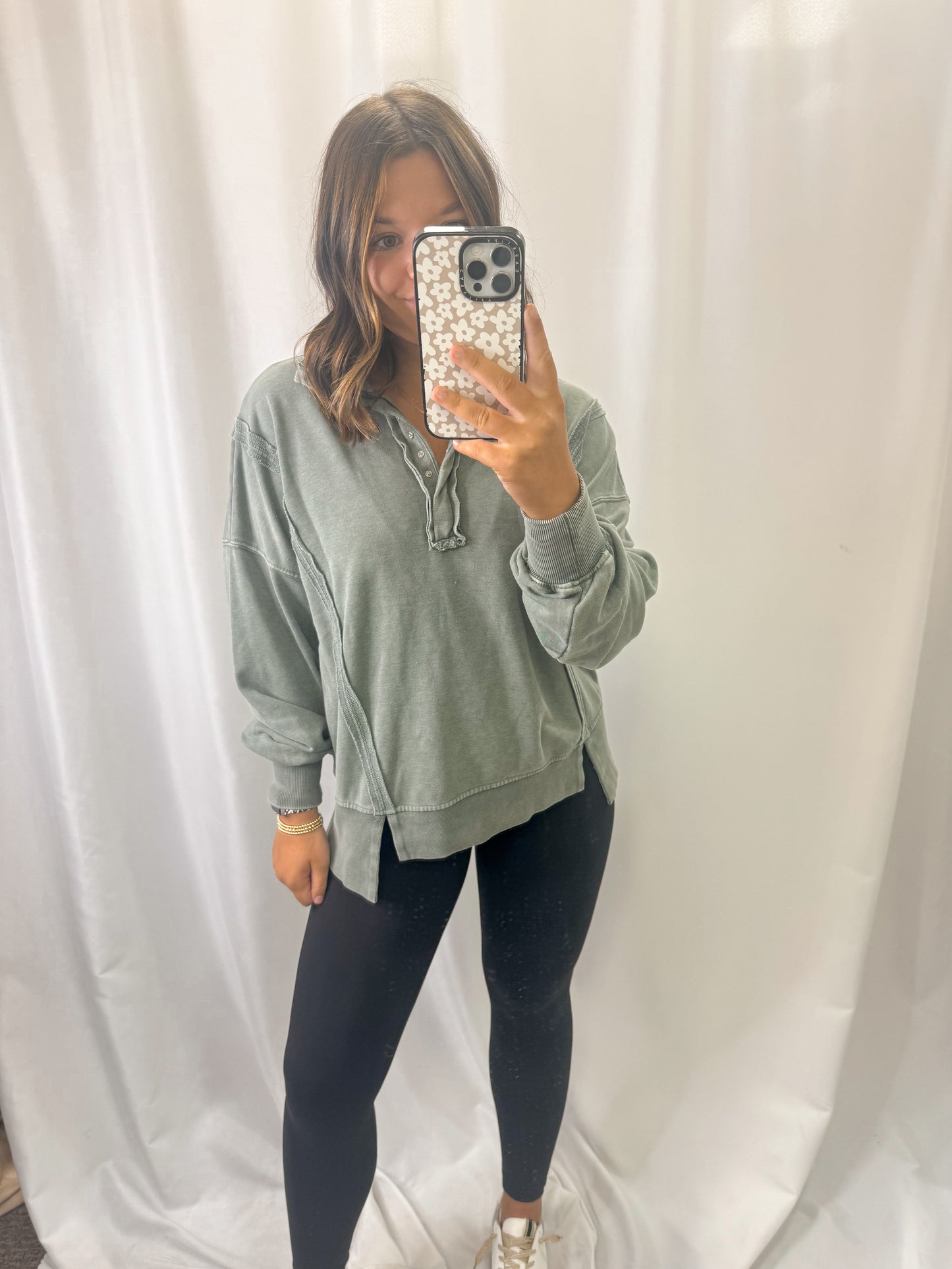 Mineral Washed Terry Sweatshirt