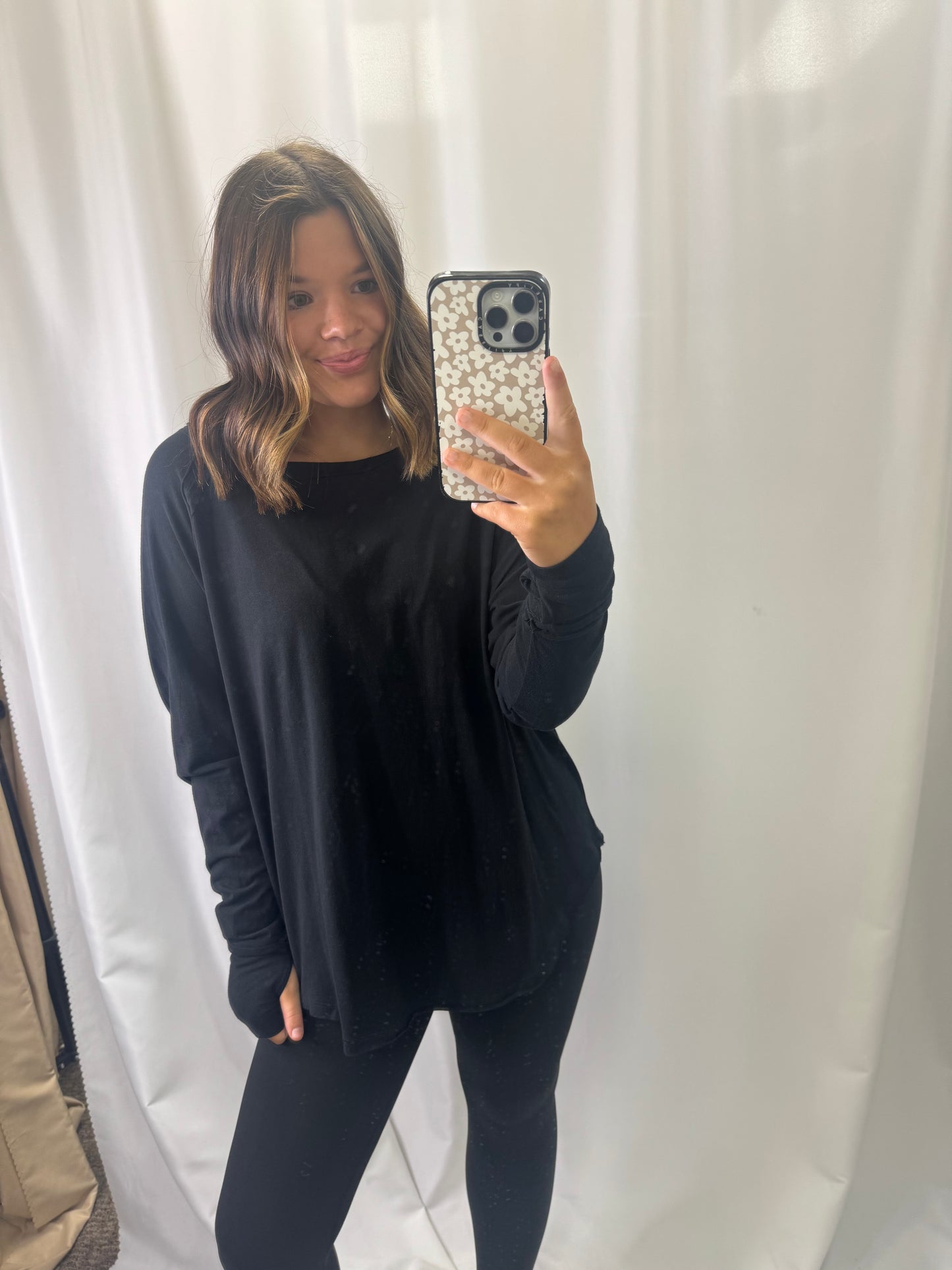 Raglan Sleeve Thumbhole Top