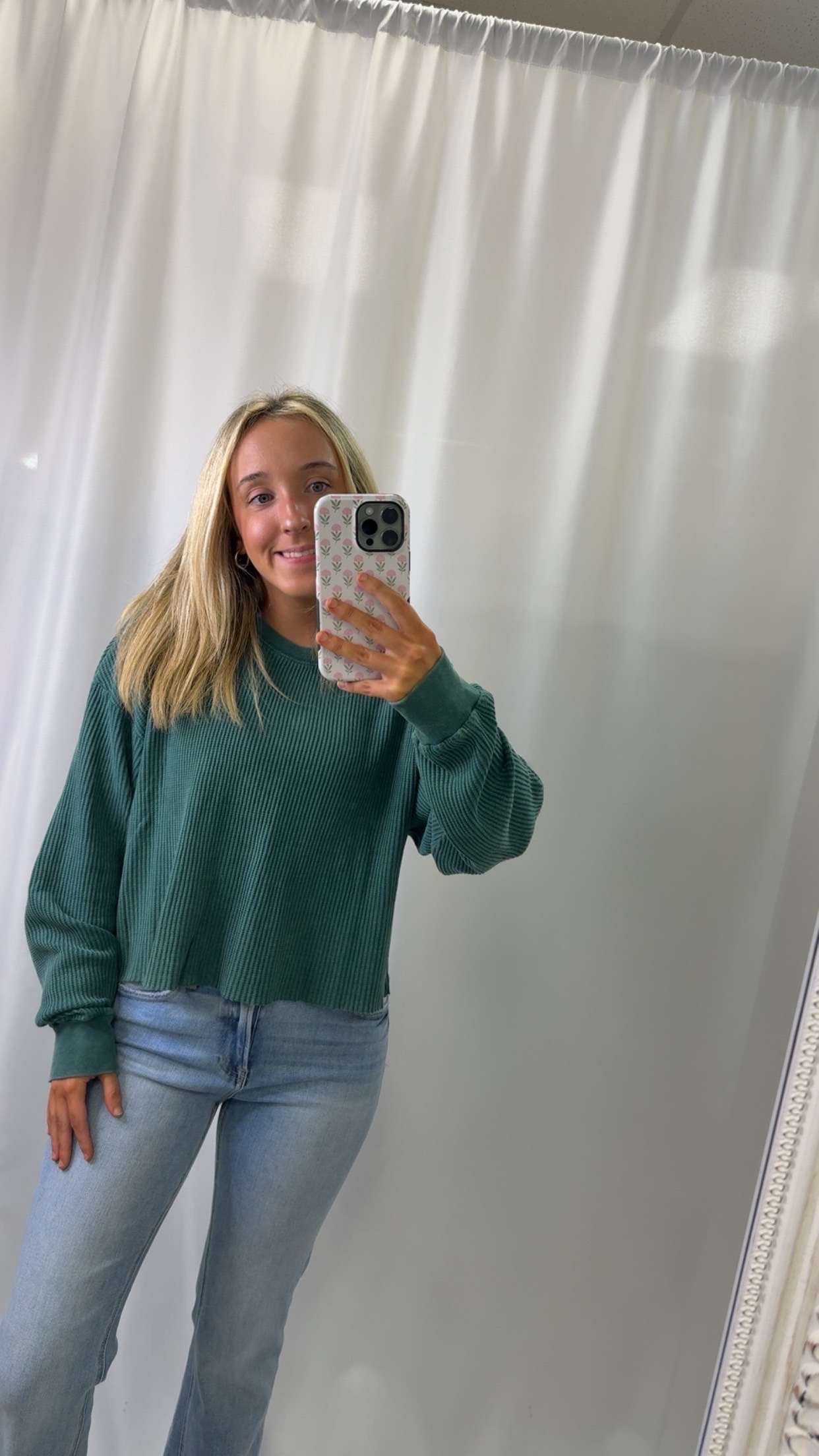 MW Waffle Long Sleeve Top