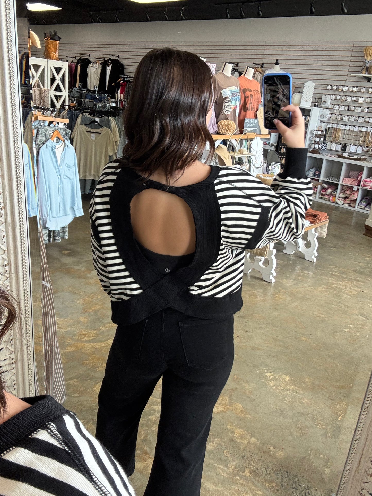 Peekaboo Stripes Long Sleeve
