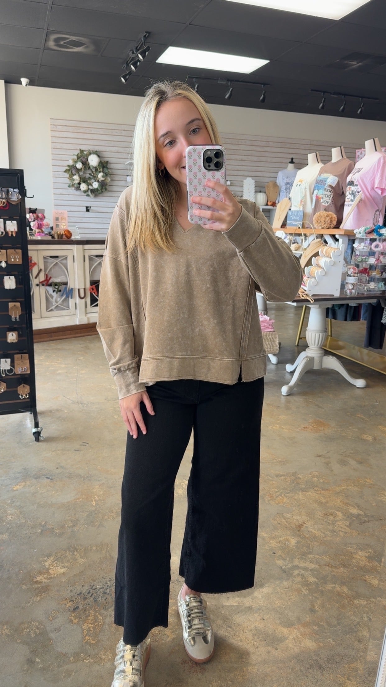 Exposed Seam Knit Top