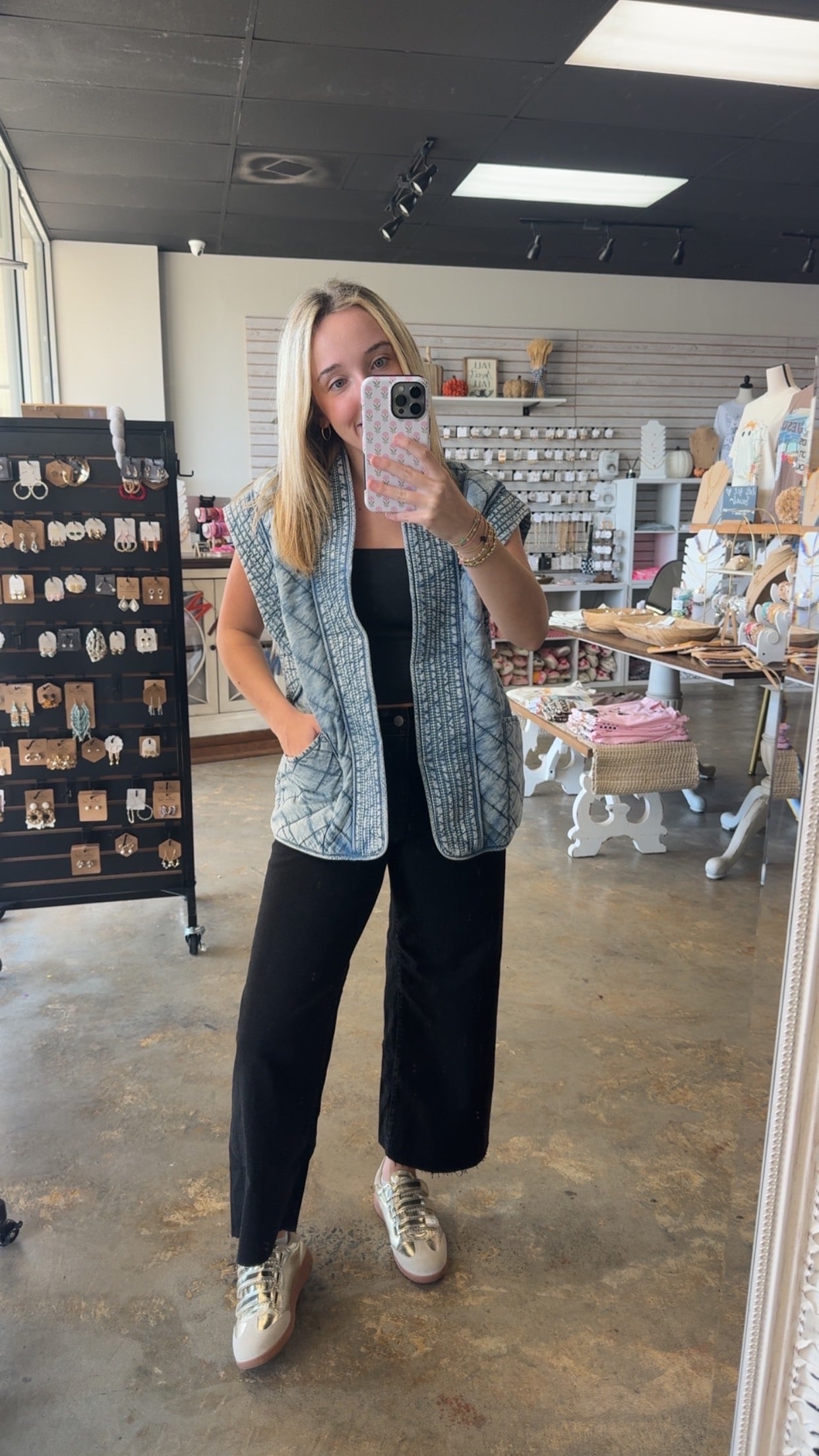 Washed Denim Vest