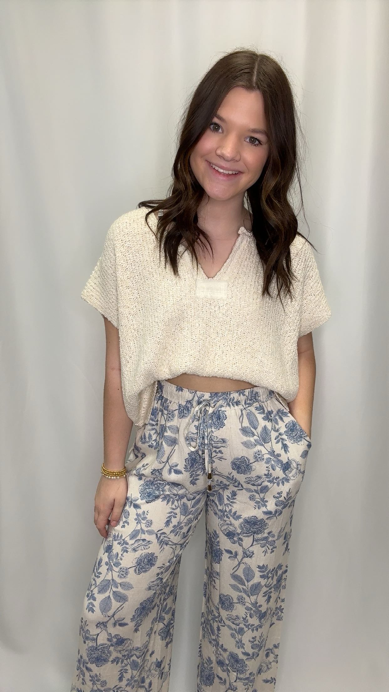 Roll Back Sand Sweater