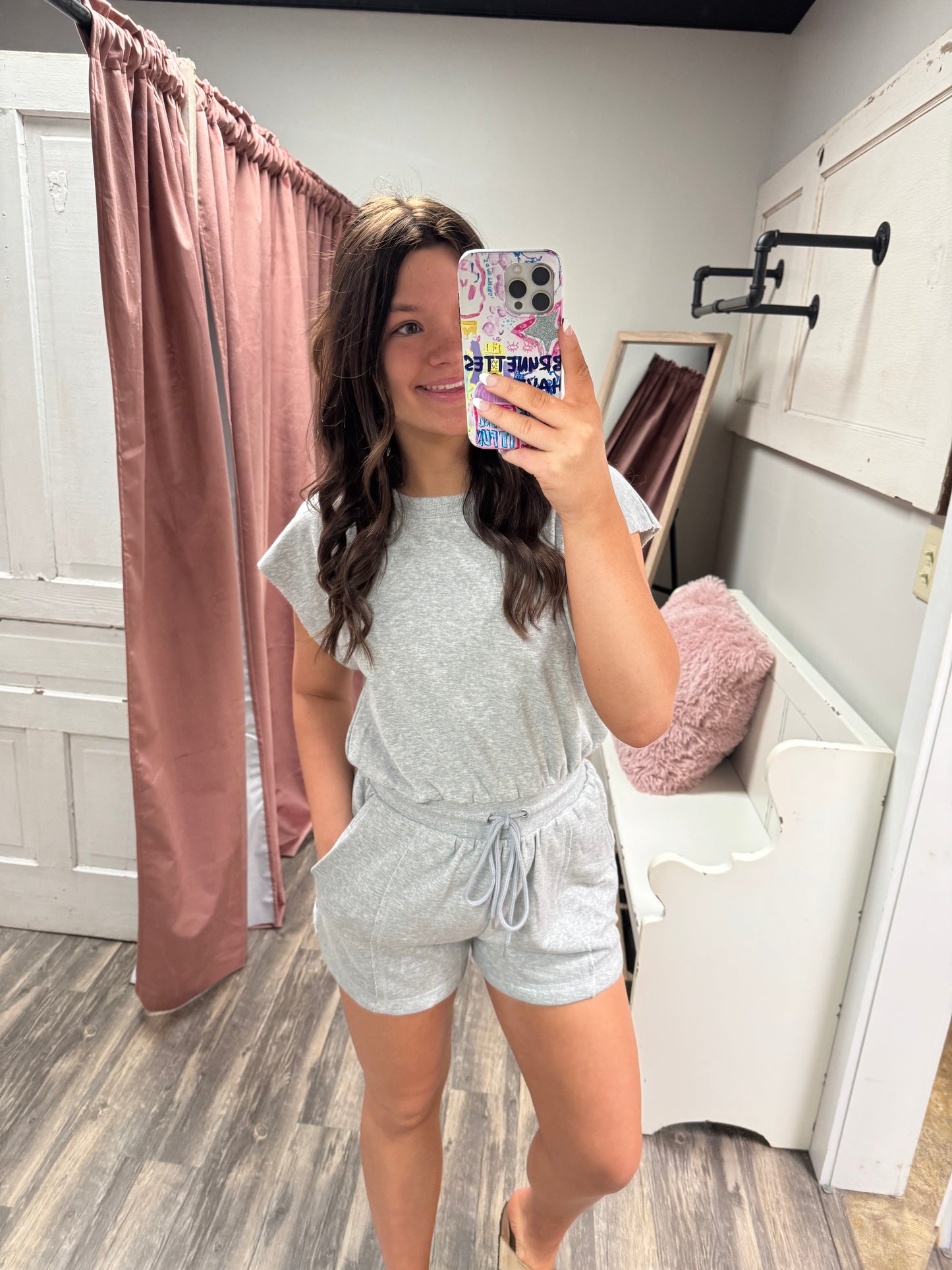 Washed Knit Romper