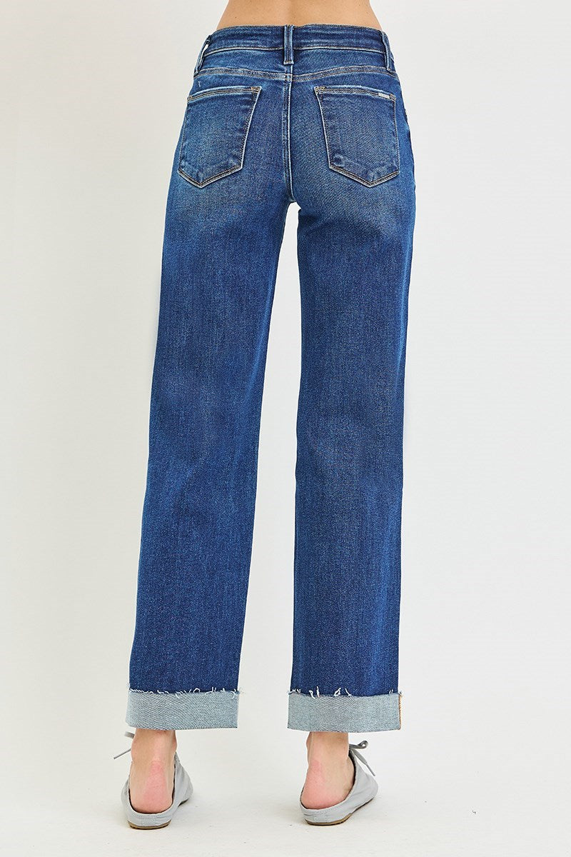 Everyday Cuffed Straight Jeans