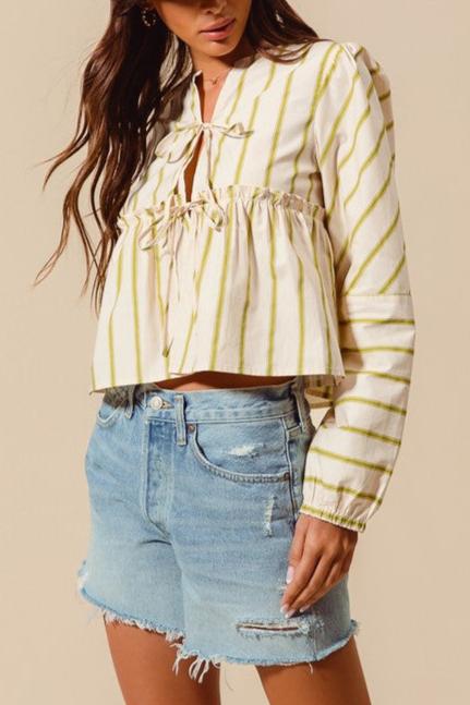 Ties & Strip Top