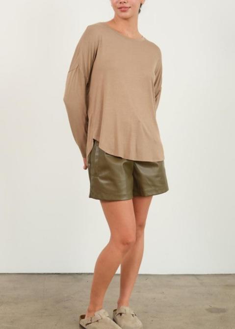 Round Neck Long Sleeve Basic