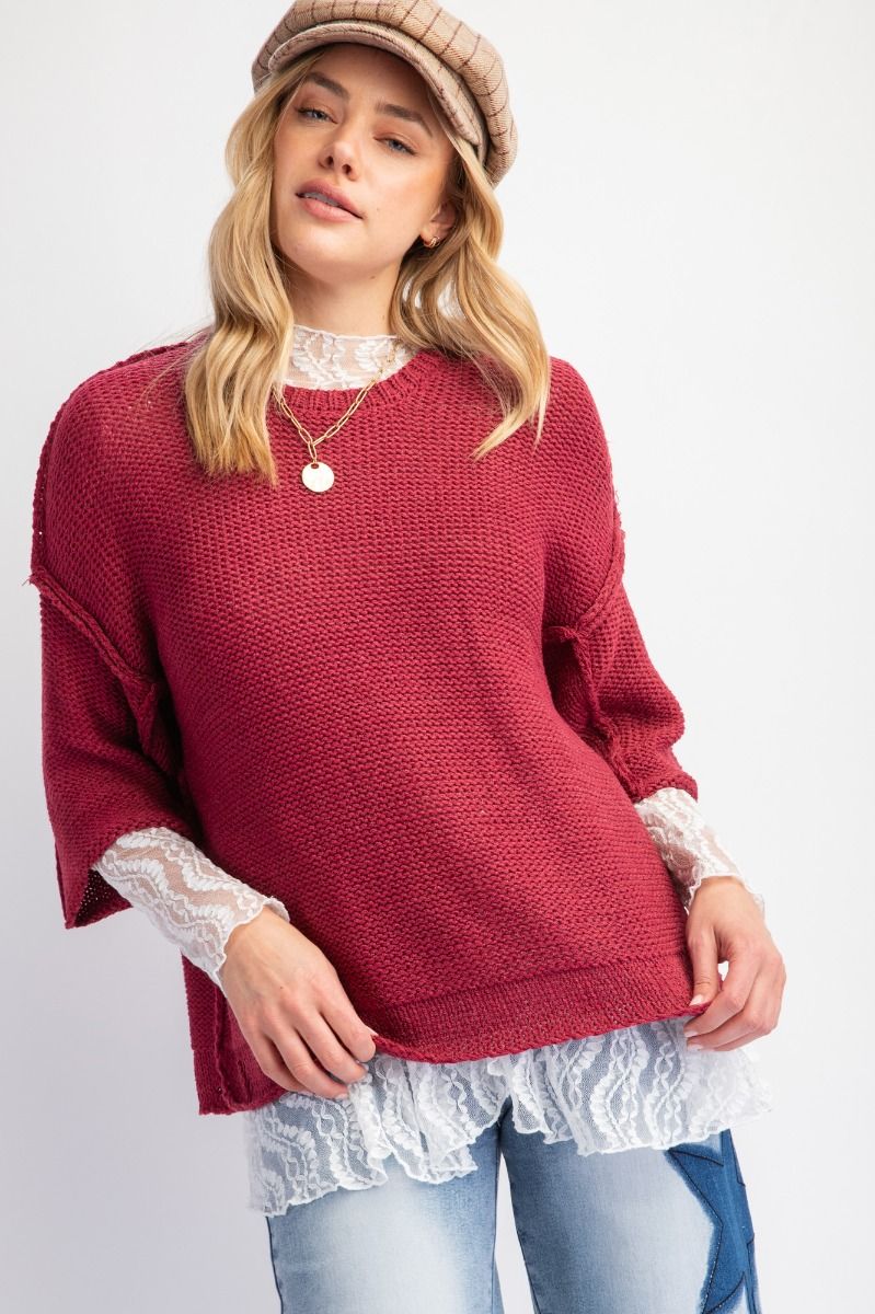 Knitted Boxy Sweater