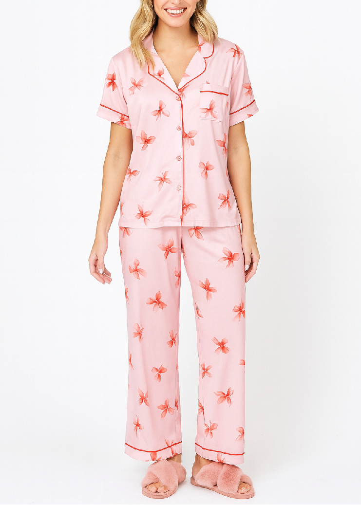 Yummy Pink Bow PJ Set