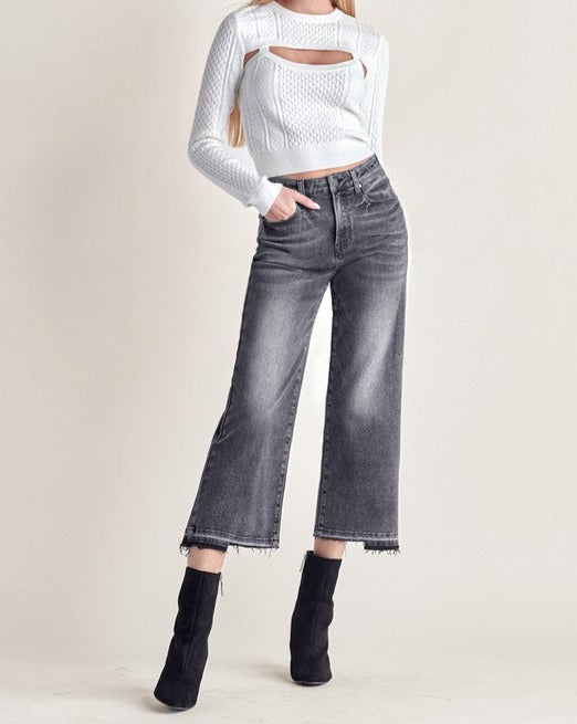 HR Wide Crop Jeans