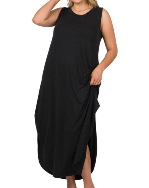 Maxi Dress W/Side Slits