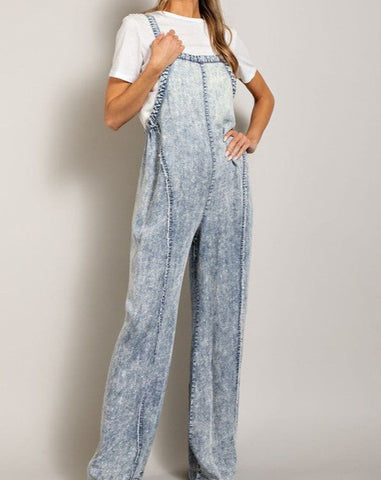 Washed Tie Dyed Jumpsuit