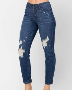HW ZigZag Button Fly Jeans