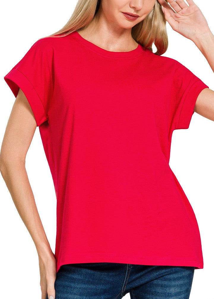 Folded Sleeve Tee