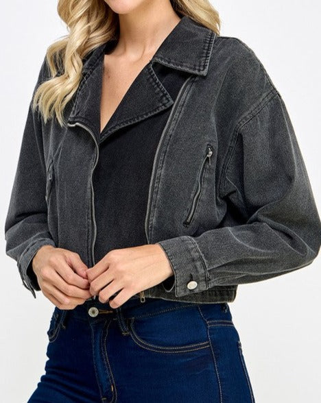 Biker Denim Jacket