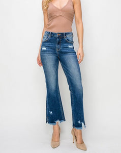 HR Ankle Flare Jeans