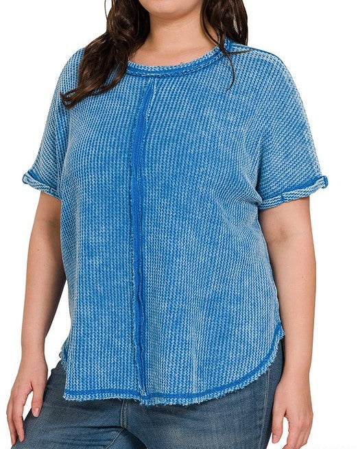 Baby Waffle Short Sleeve Top