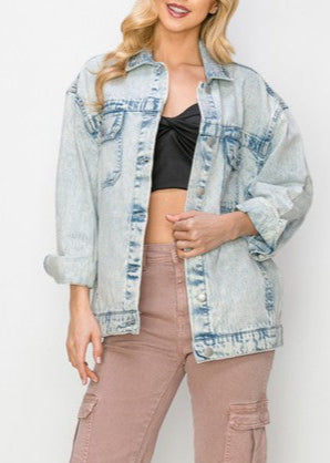 Oversized Acid Wash Jacket