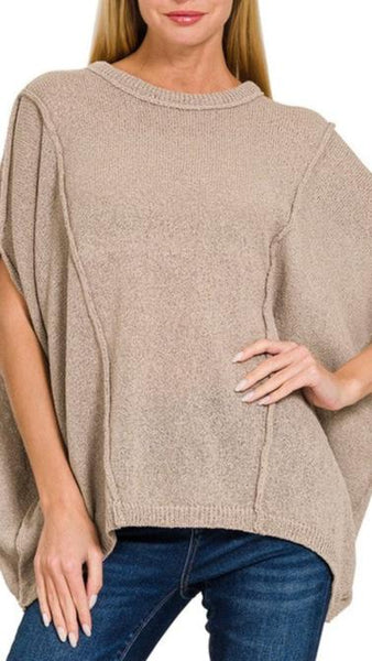 Dropped Shoulder Pullover Sweater