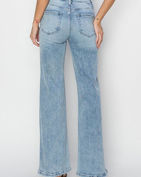 HR Wide Distressed Jean