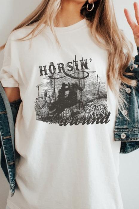 Horsin Around Country Tee