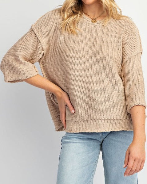 Knitted Boxy Sweater