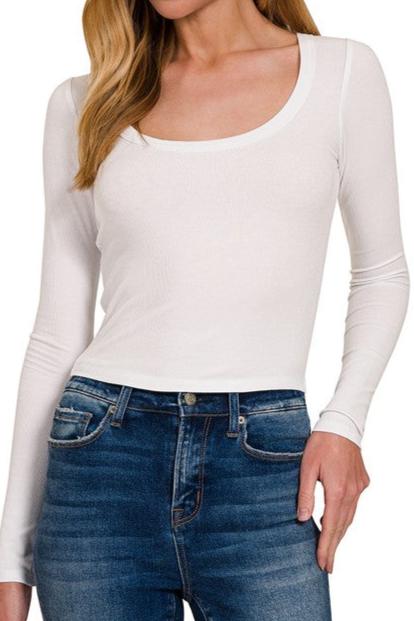 Ribbed Long Sleeve Top