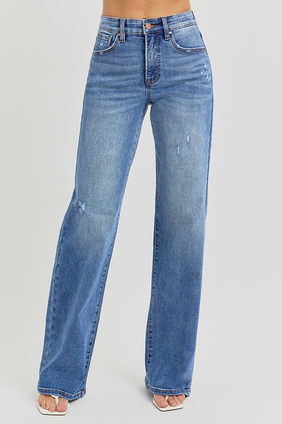 Tummy Control HR Wide Leg Denim