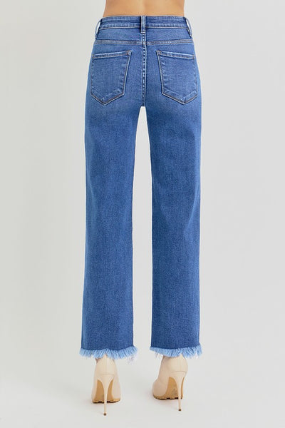 Tummy Control HR Ankle Straight Jeans