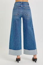 TC HR Crop Wide Cuff Jeans
