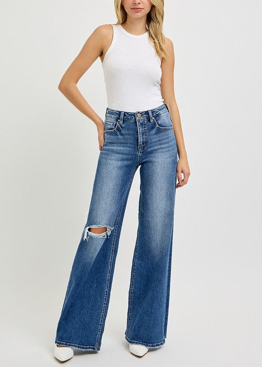 Tummy Control HW Straight Jeans