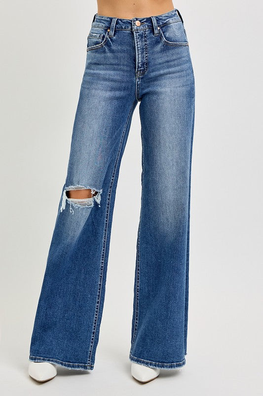 Tummy Control HW Straight Jeans