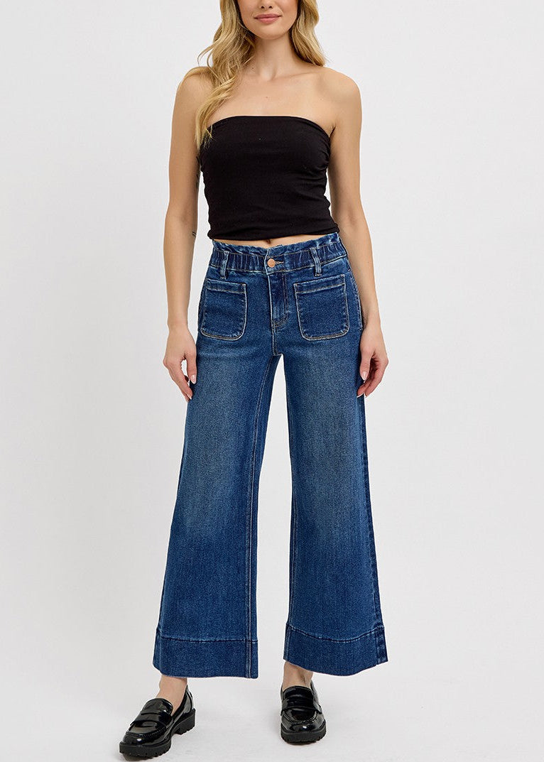 Elastic Band HR Ruffle Band Jeans