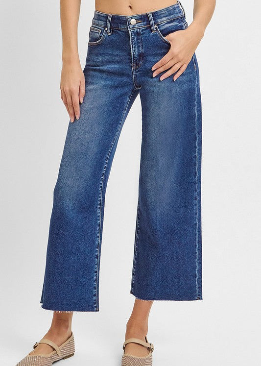 TC Elastic Band MR Crop Wide Jean