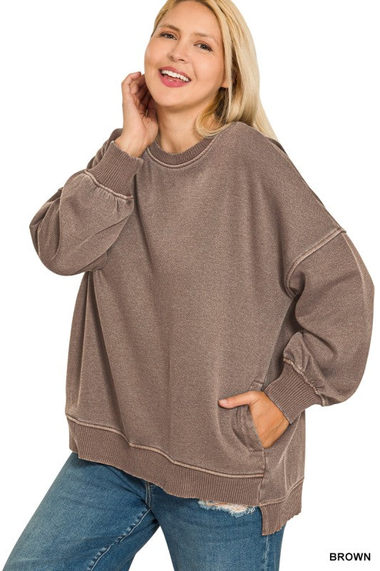Hi-low Hem Pullover