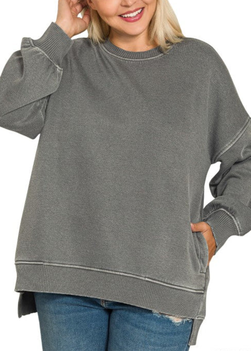 Hi-low Hem Pullover