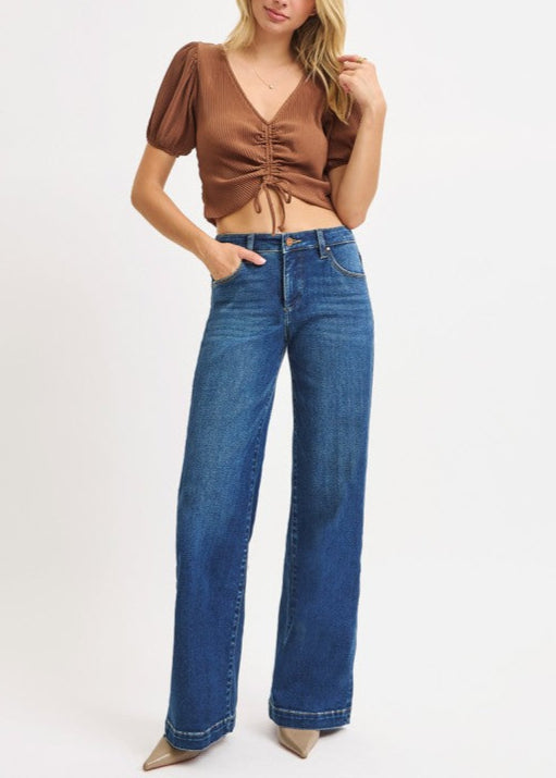 TC MR Wide Press Jeans