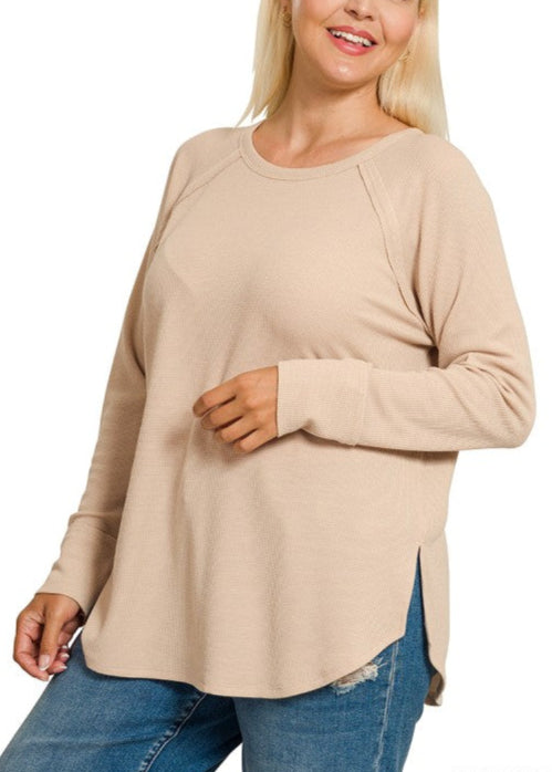 Waffle Long Sleeve Top