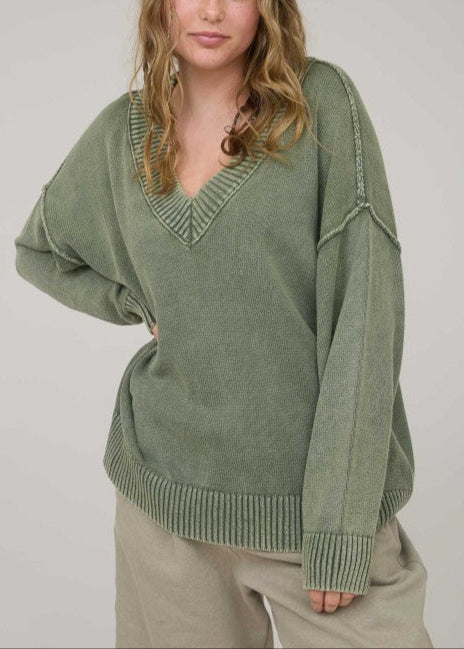 Washed Oversized Sweater